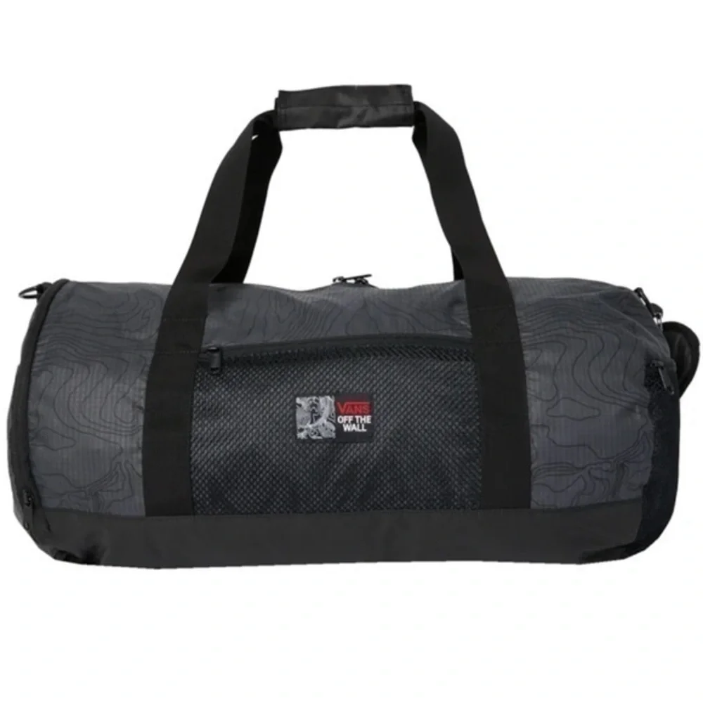 VANS X NATHAN FLORENCE Mala Duffle Vans Collab Nathan Florence Asphalt Black EUC